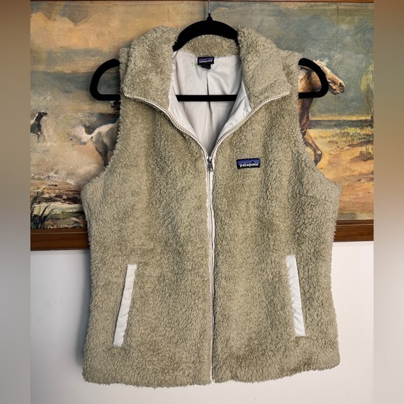 Patagonia Los Gatos Beige Full Zip Vest sz L (fits like a M) - Picture 1 of 5
